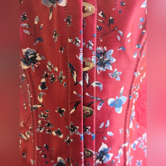 NWOT..... Adore Me Satin Victorian Floral Corset Size L - Picture 8 of 14